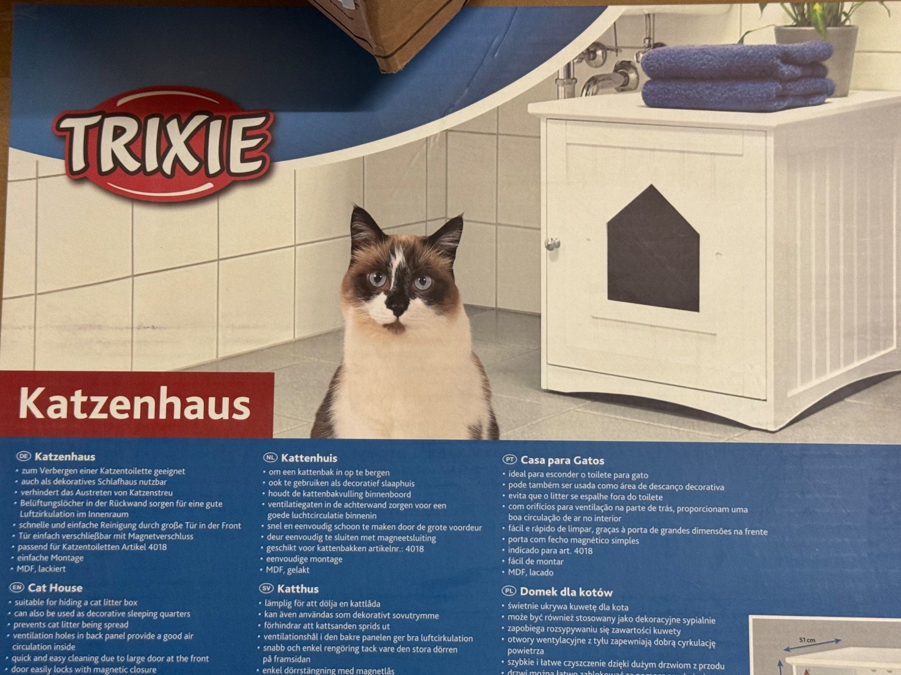 Trixie Cucce & Letti: TRIXIE Katzenhaus Mieze – Nuovo e nell'imballaggio originale da Diessenhofen venduto da Osio 1