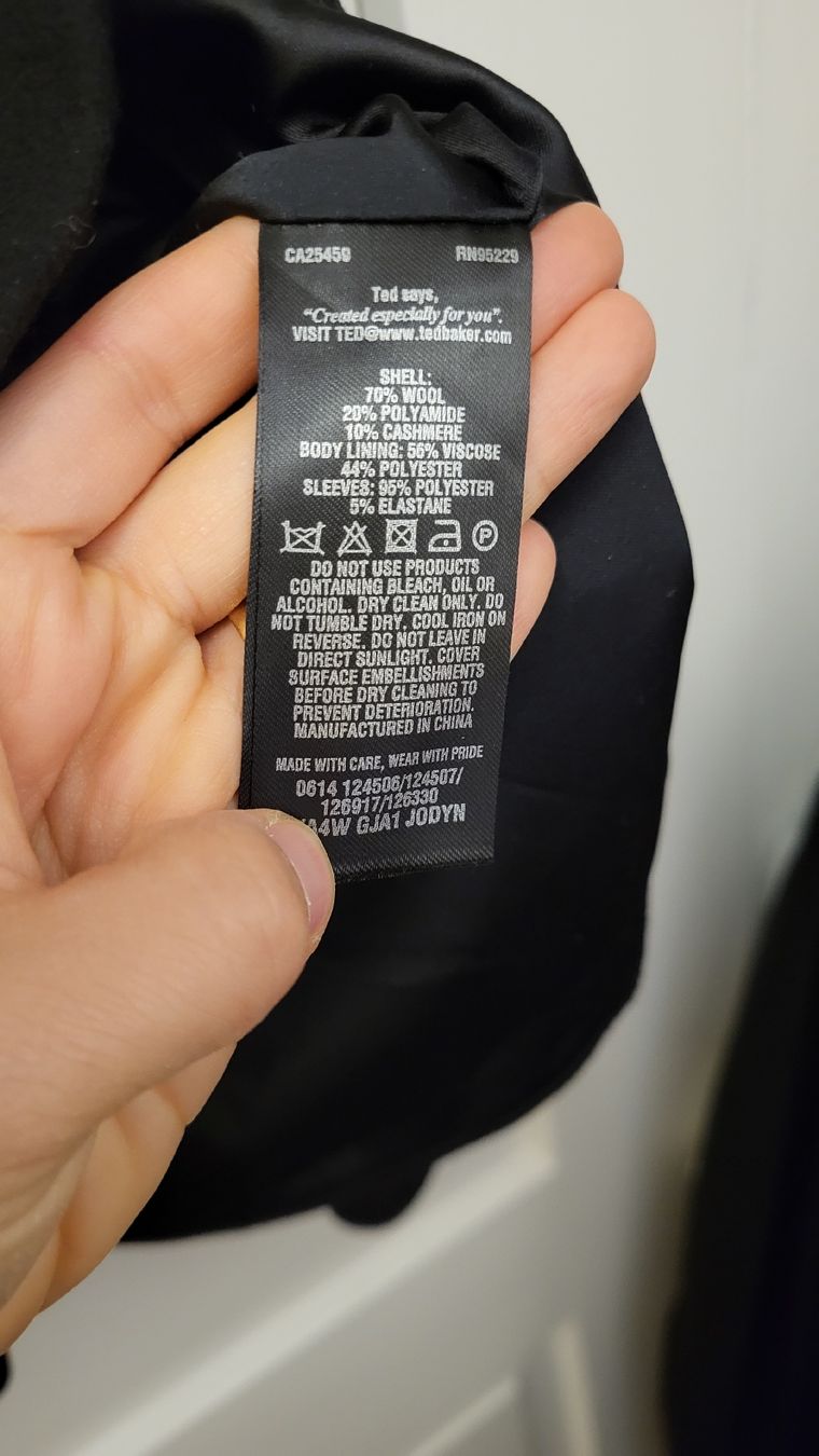 Manteaux: Ted Baker Wool / Cashmere Coat Size 2 – Neuf (Voir description) à Zürich par tkind 2