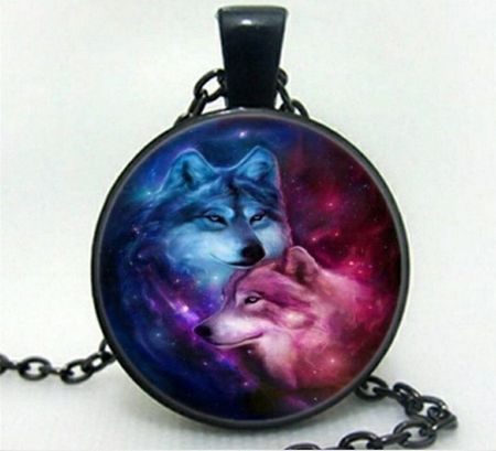 Halskette Wolf Wolfspaar