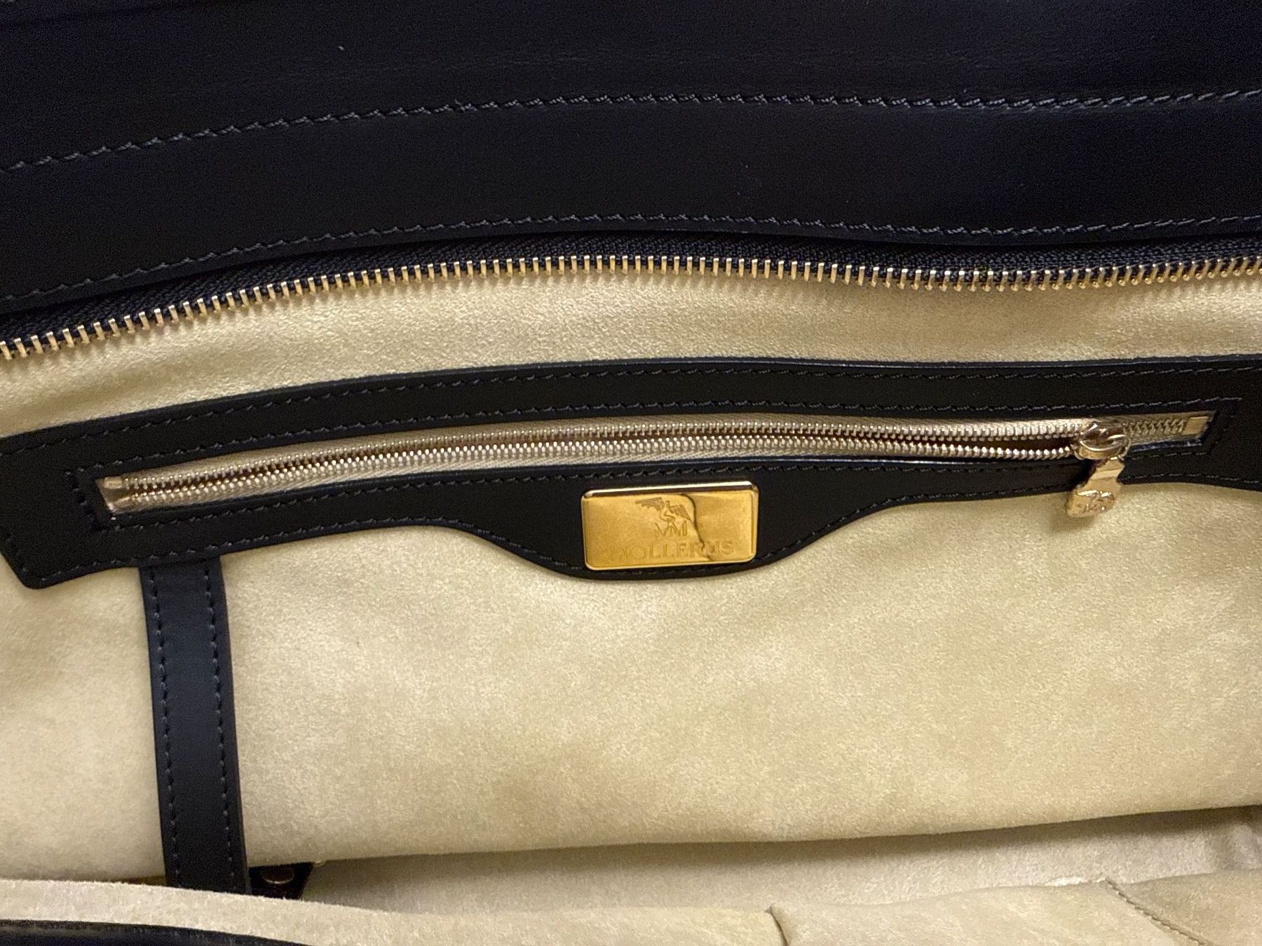 Maison Mollerus Borse da donna: Mollerus Winterthur Shopper Schwarz / Gold – Usato da Winterthur venduto da Eriseed 8