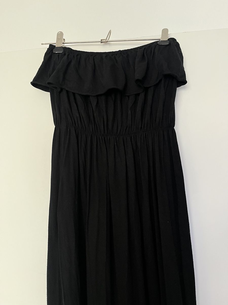 Vestiti: Schwarzes schulterfreies langes Kleid, Grösse S/M – Nuovo (secondo la descrizione) da Zürich venduto da MariaSusanne 1