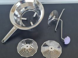 Passvite / Edelstahl / 2 Einsätze / OMAC / Made in Italy