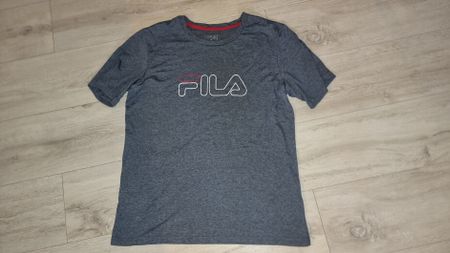 Fila T-Shirt Grau Melange, Gr. M - Sportlich in den Sommer
