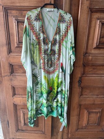 Orig. Malvin Strandkleid mit Perlenstickereien, Gr. 36, neu