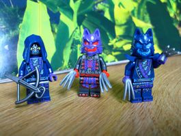 Lego Ninjago 3 neue Wolfsmasken - Krieger  Minifiguren