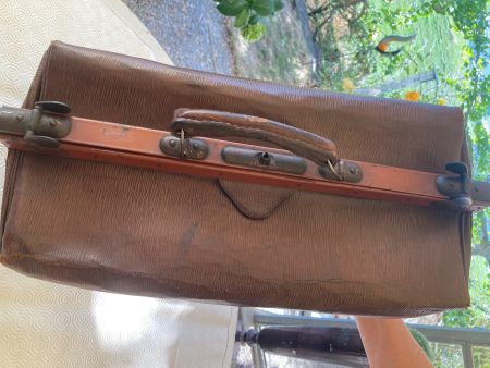 Arztkoffer braun Leder Vintage gebraucht guter Zustand