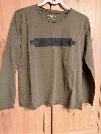 GUESS Langärmliges Shirt Gr. XL in Olive 