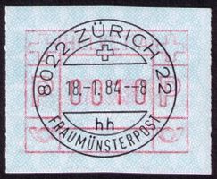 ATM 6/6lllb_ERSTTAG NEUES SYNTHETIK-FARBBAND_18.1.84 ZÜRICH!