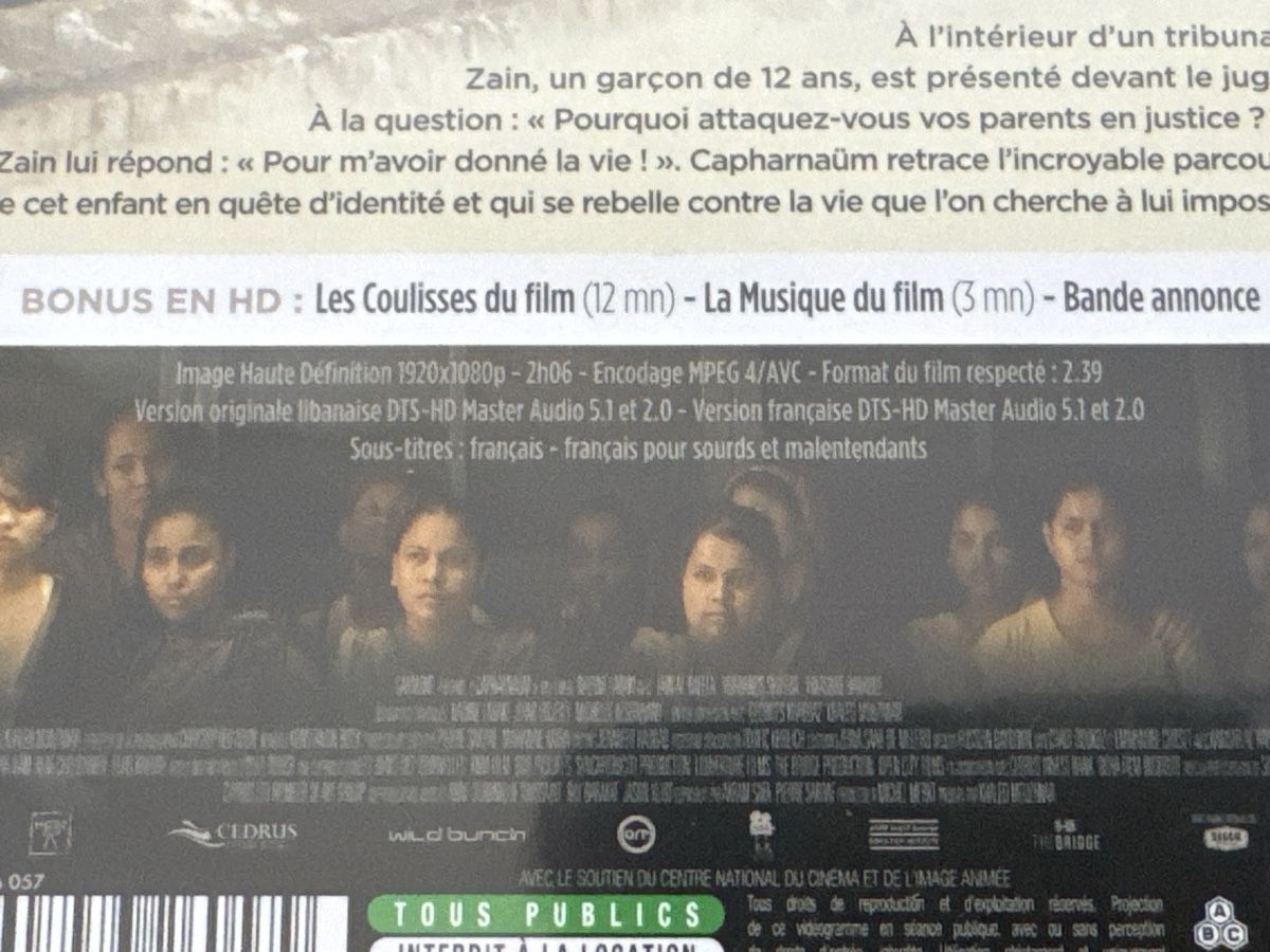 Tutti i DVDs: Capharnaüm Blu-ray – Usato da Lausanne venduto da poplarExample 1