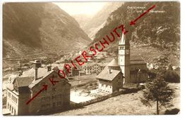 Göschenen alte Dorfansicht Fotokarte