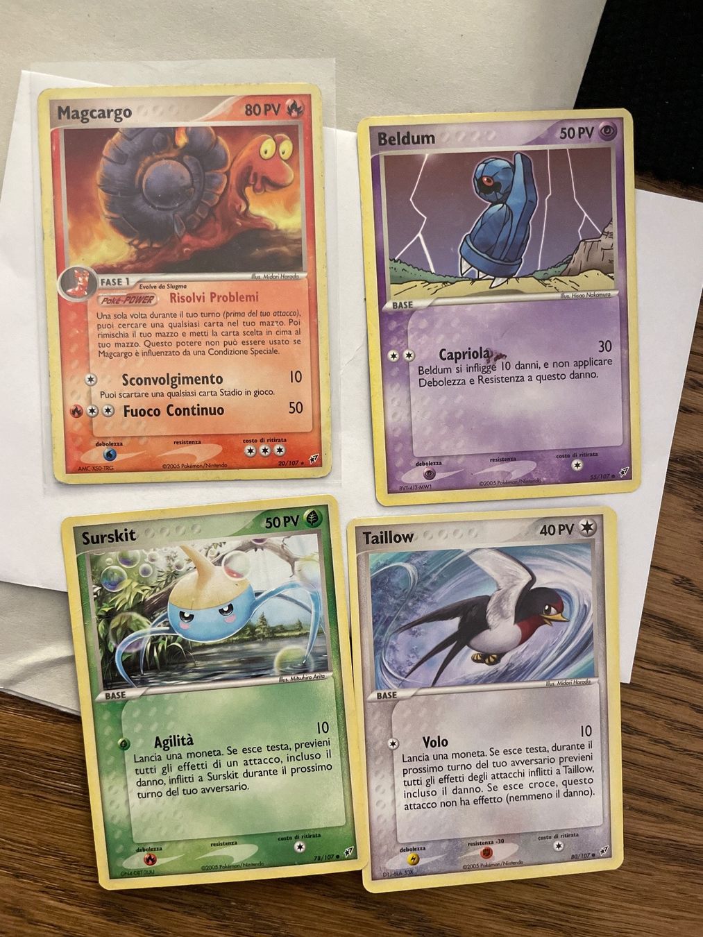 Pokémon Carte collezionabili: Exdeoxys 4 cartes 2005 – Usato da Genève venduto da Hoenn.