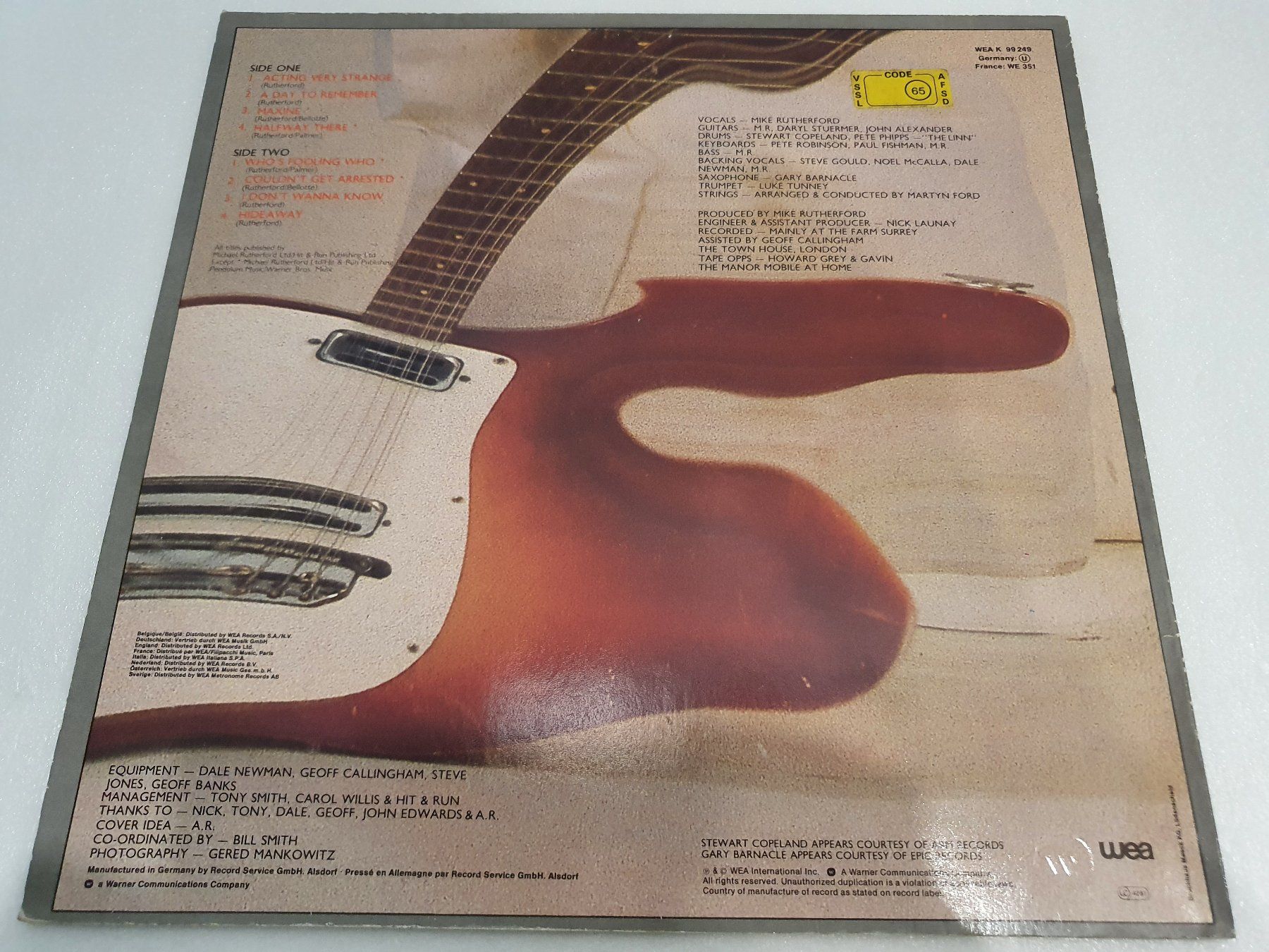 Schallplatten: Mike Rutherford – Acting Very Strange – Gebraucht aus Uster von Vinyl-Leidenschaft 1