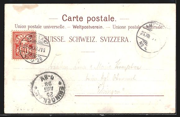 Ansichtskarten: Litho Bad Pfäffers, Hotel Pfäffers mit – Gebraucht aus Berlin von bartko-reher 1