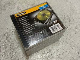 10 CD-Hüllen (Jewel Case) Fellowes, NEU & original verschwei