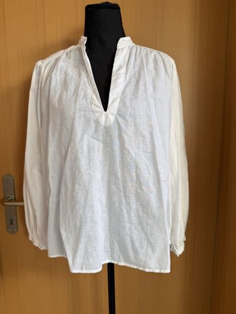 Bohobluse aus Leinen/ Baumwolle 