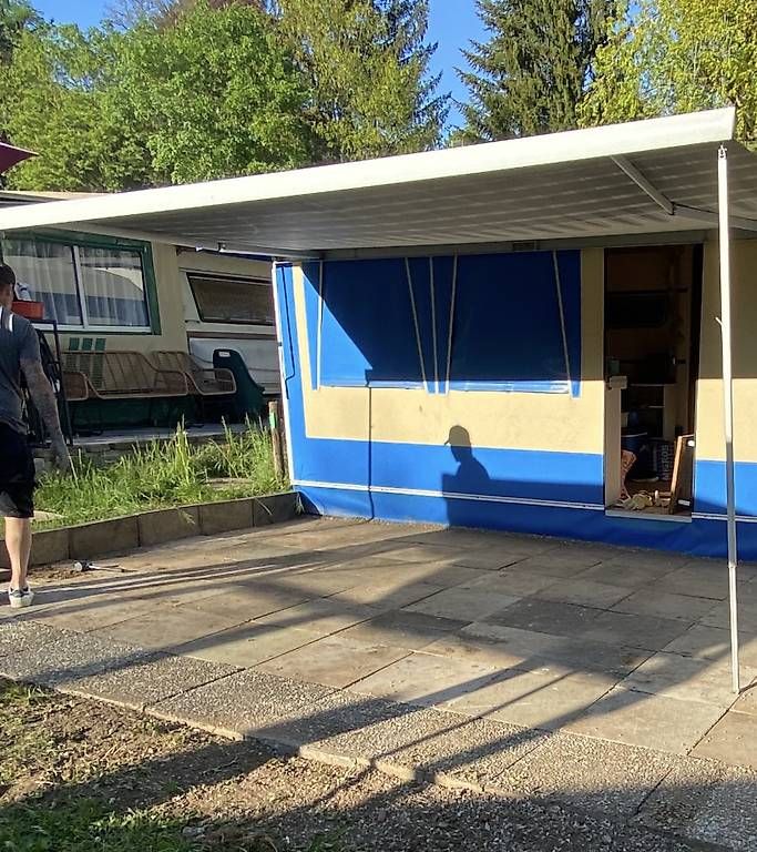 Tende da sole: Store banne 4.02x2.50m blanc – Usato da Mézières VD venduto da gge_2vj8 2