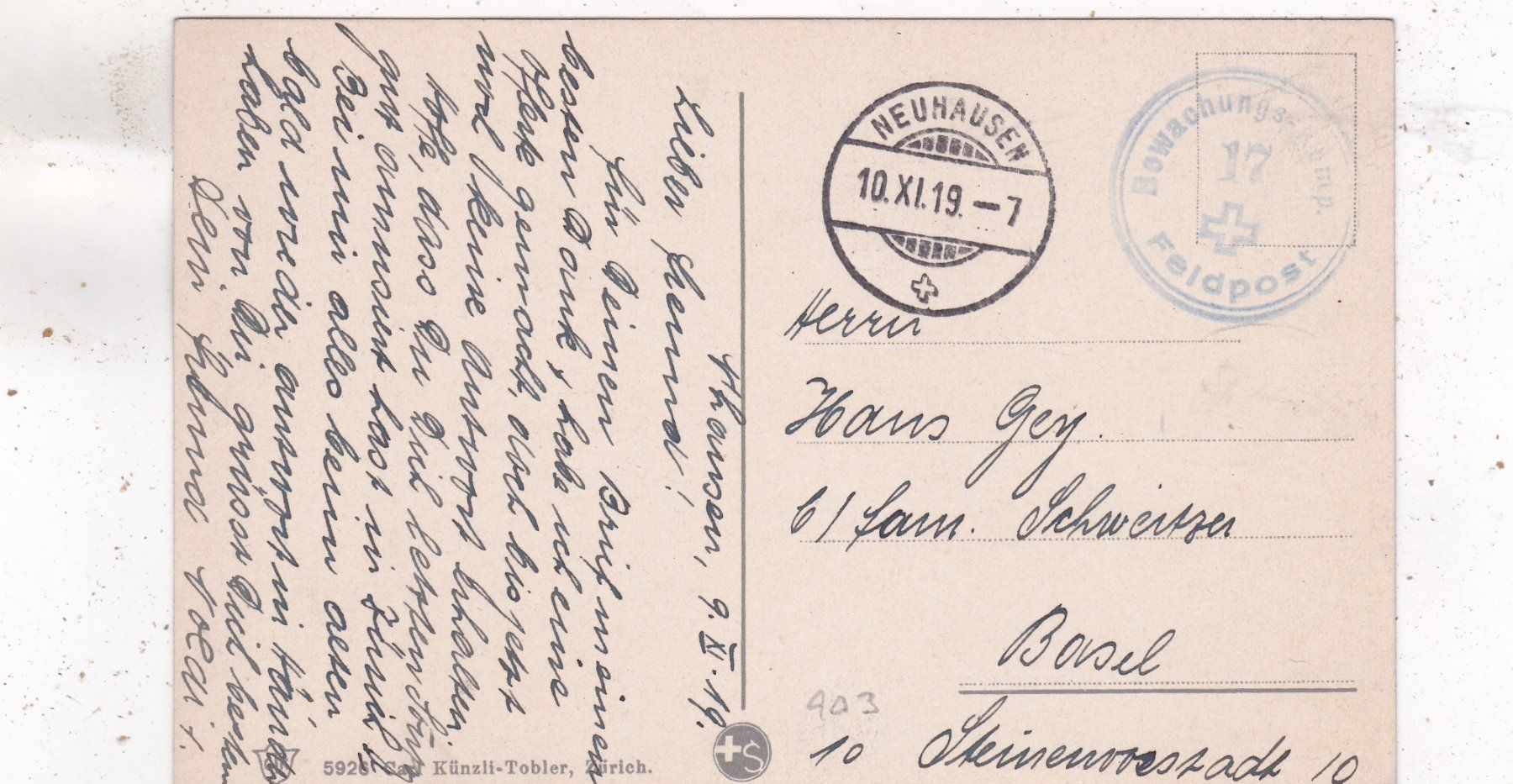 Cartoline postali: Schaffhausen – Usato da Herisau venduto da Lisegrat2008 1