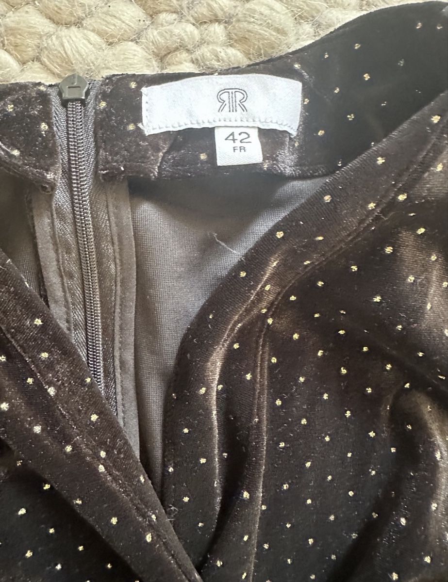 La Redoute Vestiti: ELEGANTES SAMTKLEID MIT GLITZERPUNKTEN – Nuovo (secondo la descrizione) da Schaffhausen venduto da rot_yyy7 1