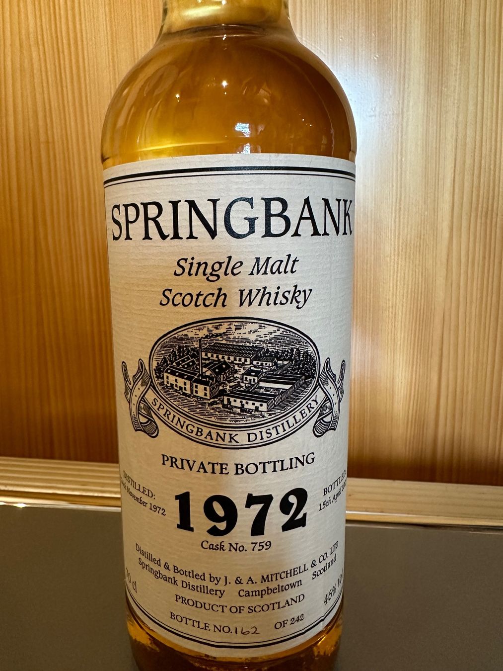 Springbank Bevande alcoliche: Springbank Single Malt Scotch Whisky, 1972 – Nuovo e nell'imballaggio originale da Neerach venduto da fuz_8d7l 1