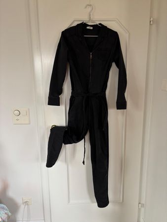jeansoverall schwarz von hbt woman, gr. xs - wenig getragen