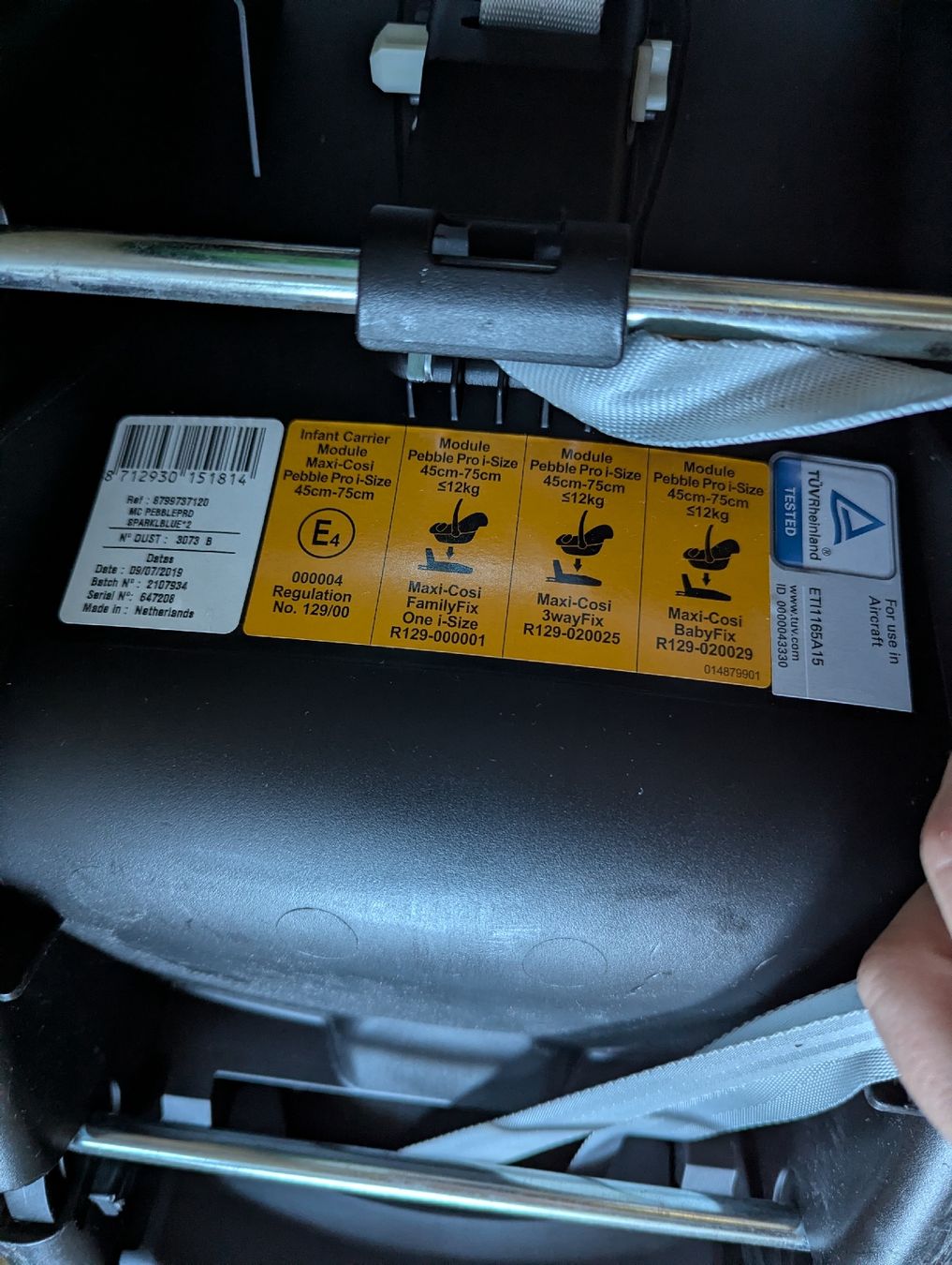 Maxi-Cosi Seggiolini per auto: Maxi-Cosi Pebble Pro i-Size Babyschale blau – Usato da Winterthur venduto da pbl187 3
