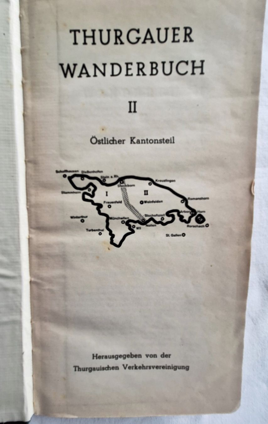 Libri: Thurgauer Wanderbuch I + II – Usato da Schaffhausen venduto da Hottschili 1