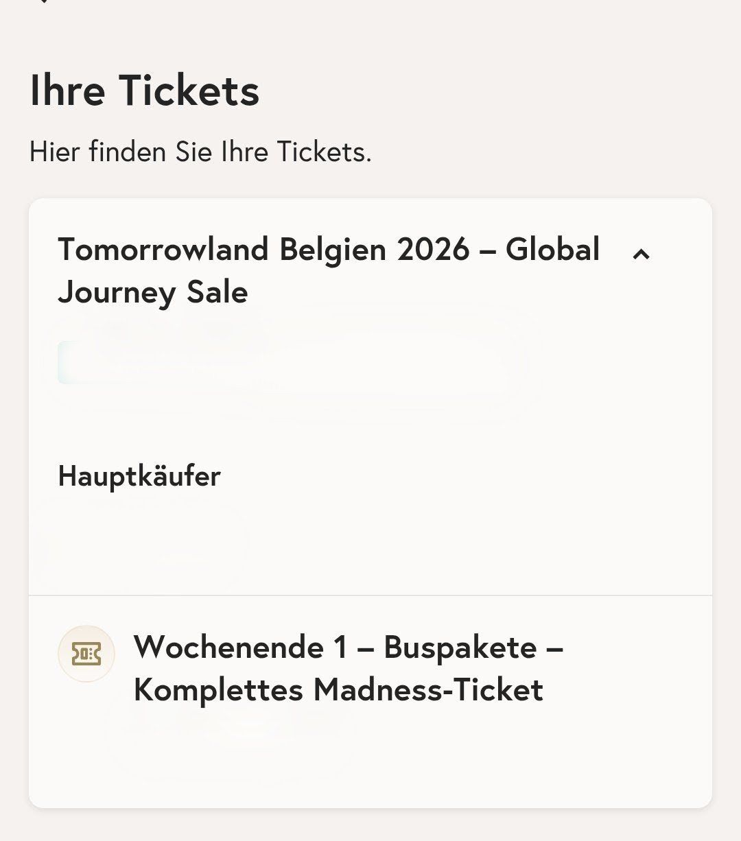 Biglietti: Tomorrowland Ticket – Nuovo (secondo la descrizione) da Brütten venduto da Maanii