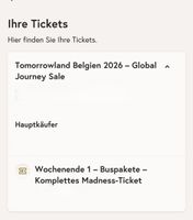 Tomorrowland Ticket
