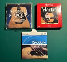 3 sets de cordes (neufs) pour guitare accoustique