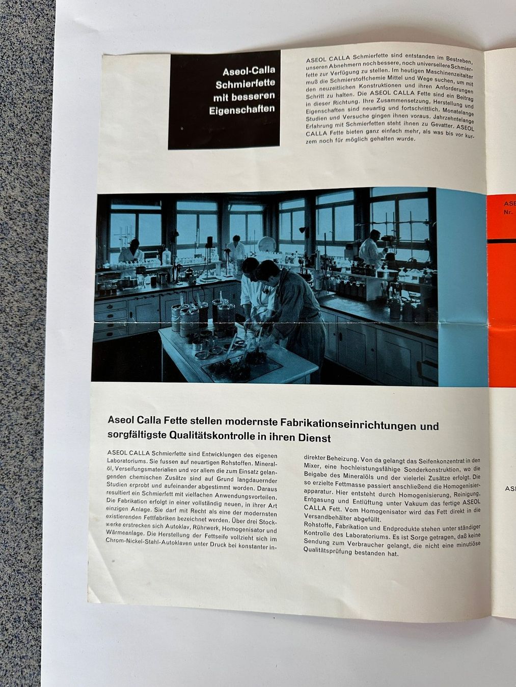 Documenti: Prospekt , ASEOL , Vintage – Usato da Boswil venduto da pavo1 1