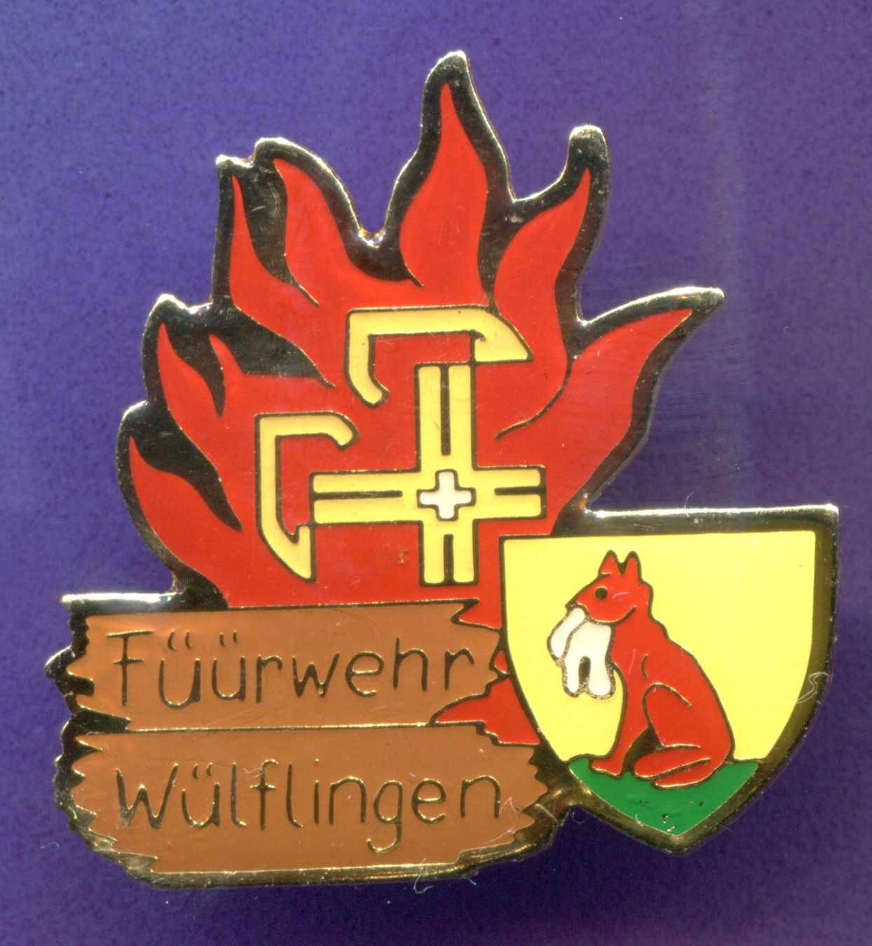 Placchette & Badge: Feuerwehr  WÜLFLINGEN – Usato da Winterthur venduto da Sammleroase