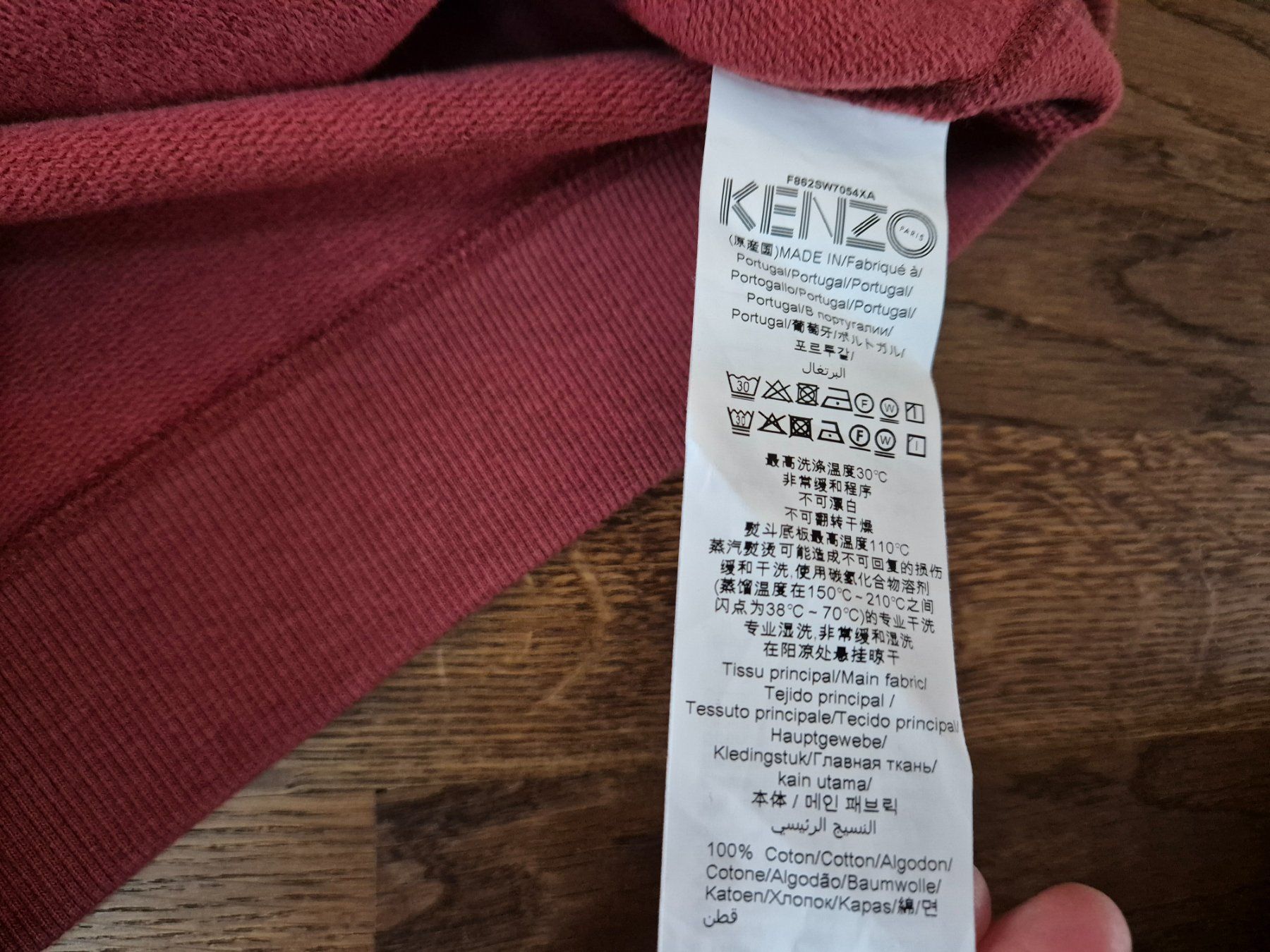 Kenzo Maglioni & Felpe: Kenzo sweater light red size S – Usato da Zürich venduto da monadiederich 3