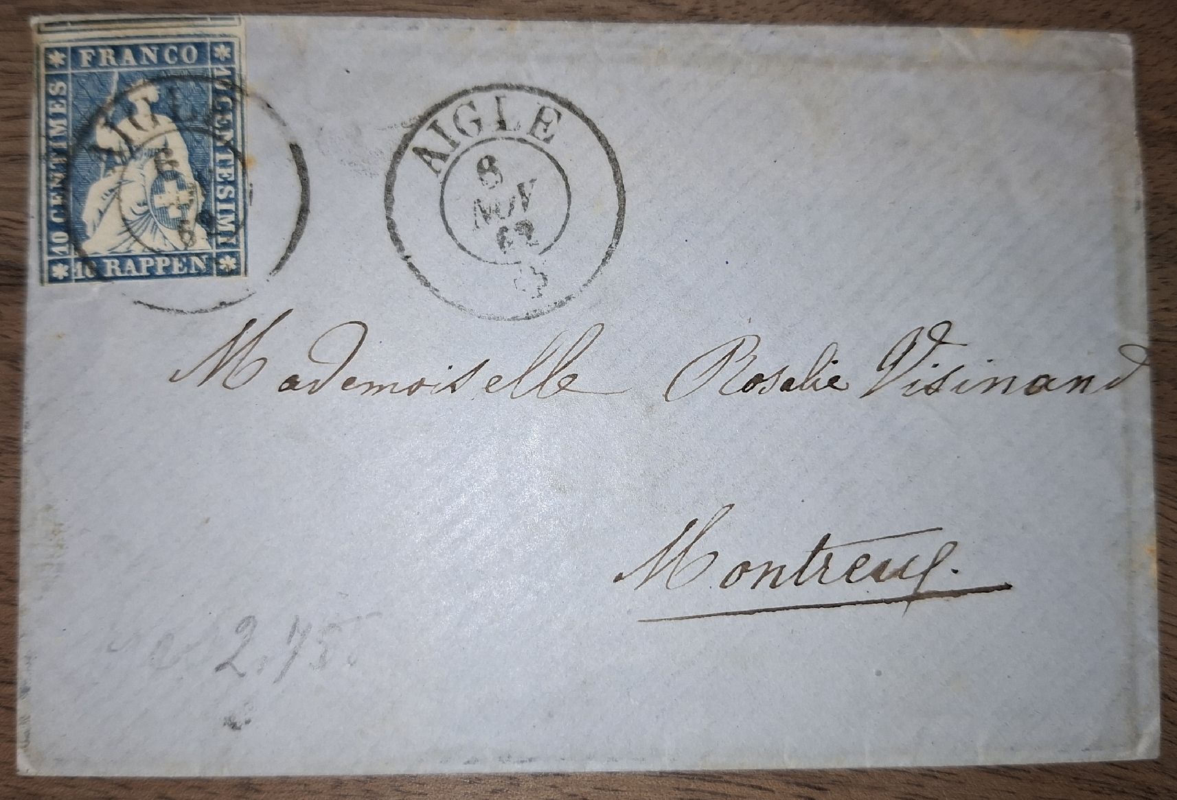 Tutti i francobolli: Strubel Brief AIGLE 23G – Usato da Balgach venduto da SIMEON27