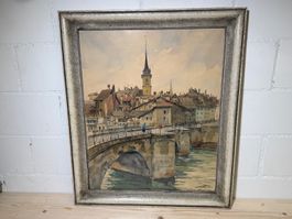 Pierre Châtillon (1885–1974) Bern 1942 Aquarell