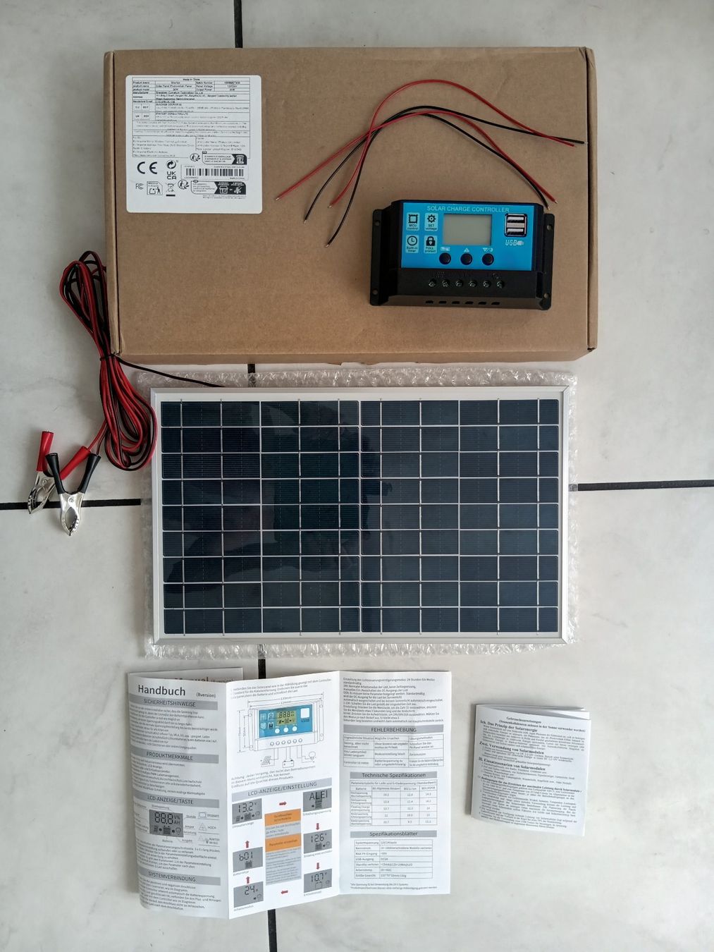 Dispositivi a energia solare: Solaranlage, 2er Set, neu, 30 Watt – Nuovo e nell'imballaggio originale da Igis venduto da lebi