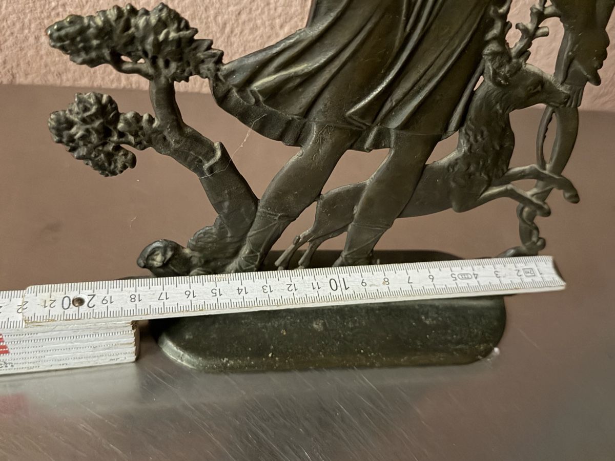 Sculture & Statue: Bronze Figur Skulptur Artemis mit Hirsch und Baum – Usato da Deitingen venduto da Himhip 5