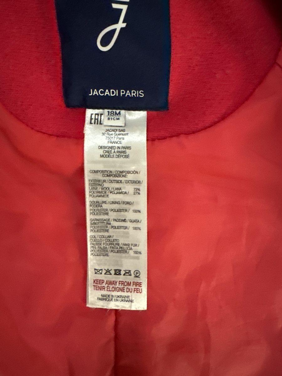 Jacadi Giacche & Cappotti: Jacadi Pink Winter Coat - Size 81 - 18M – Nuovo (secondo la descrizione) da Zürich venduto da ysinno 3