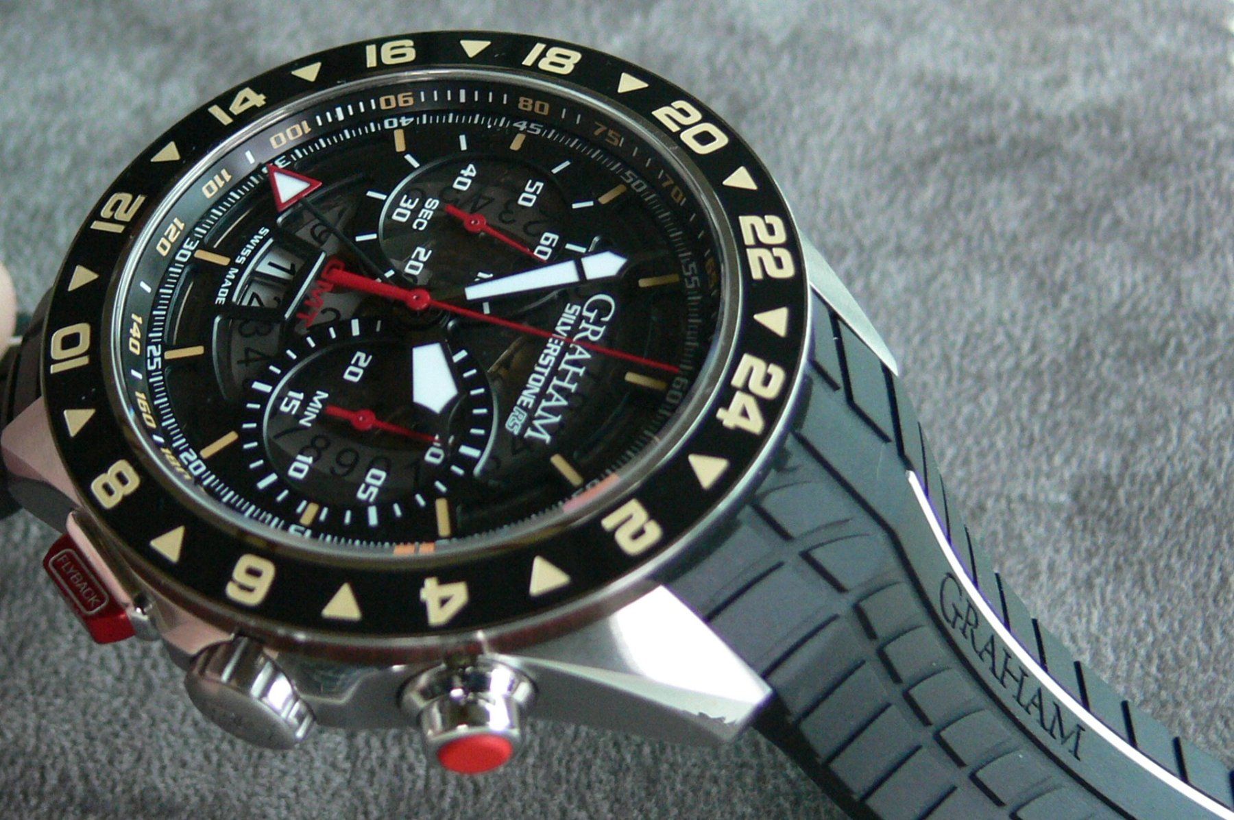 Graham Uhren: Graham Silverstone RS GMT Limited big date flyback 47mm – Gebraucht aus Remigen von Kelias 6