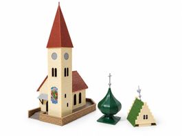 FALLER 130238 Kirche H0 1:87 – 3 austauschbare Turmdächer