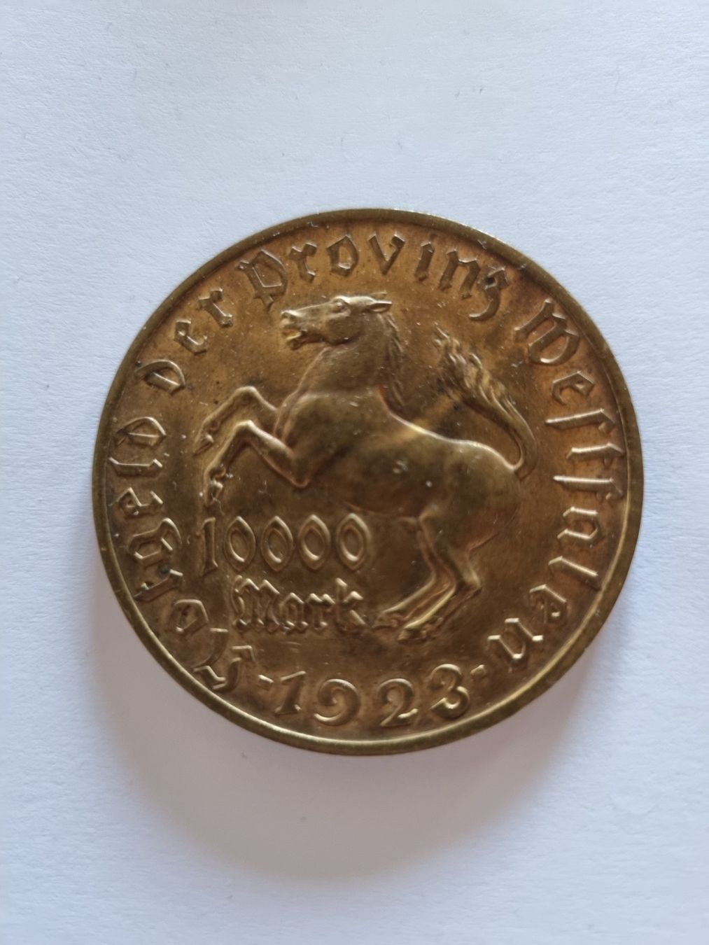 Tutti le monete: 10000 mark 1923 Westfalen - Notgled – Usato da Mels venduto da Goldenfalcon