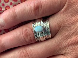 Ring Silber 925 mit Larimar