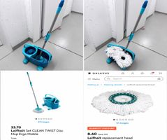 Leifheit Mop and Bucket Set [Twist mop]