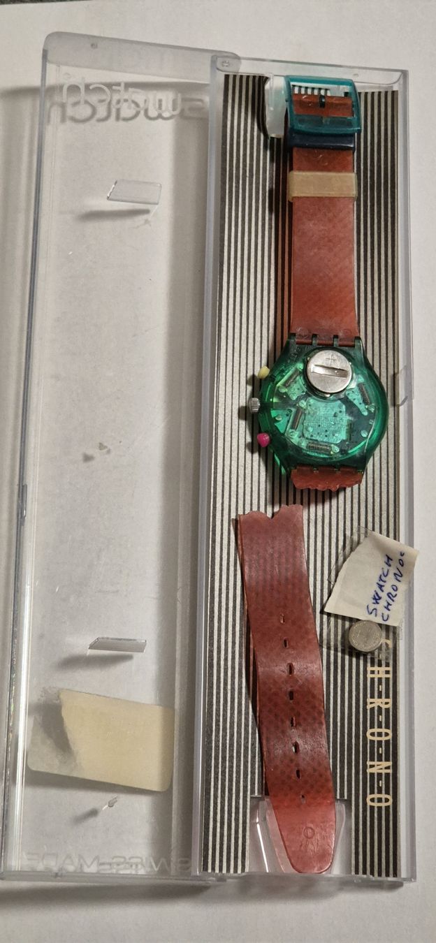 Swatch Orologi: Swatch Chrono Splash Run, 1990 – Difettoso da Genève venduto da BKYB 3