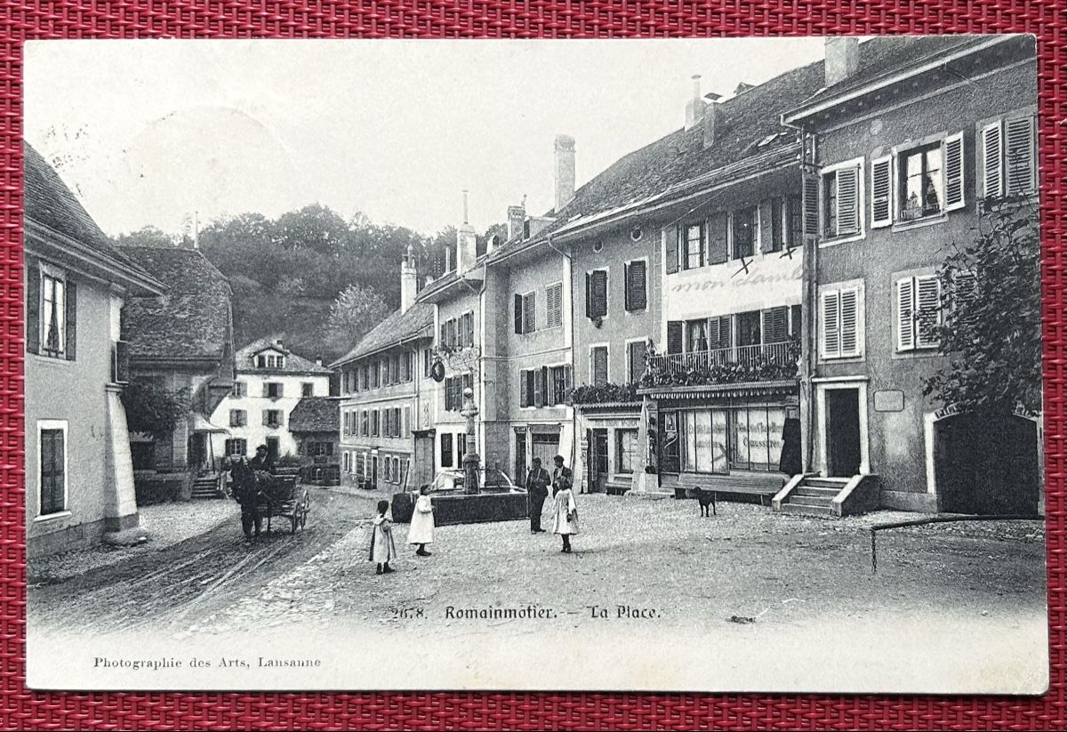 Cartoline postali: AK Romainmotier Belebt  – Usato da Horw venduto da Tellbub