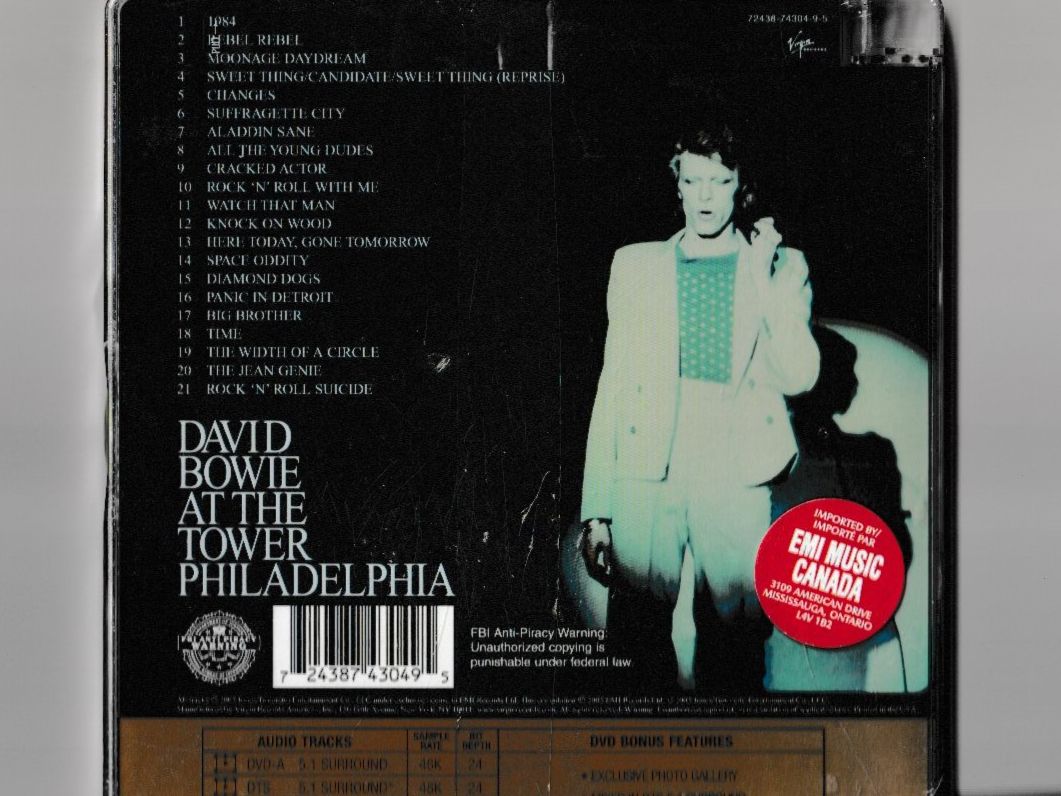 CD: David Bowie - David Live 1974  CD/DVD – Nuovo e nell'imballaggio originale da Chur venduto da zowie72 1