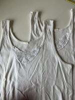 Set 2 weisse Unterhemden Grösse 48/50 100% Baumwolle