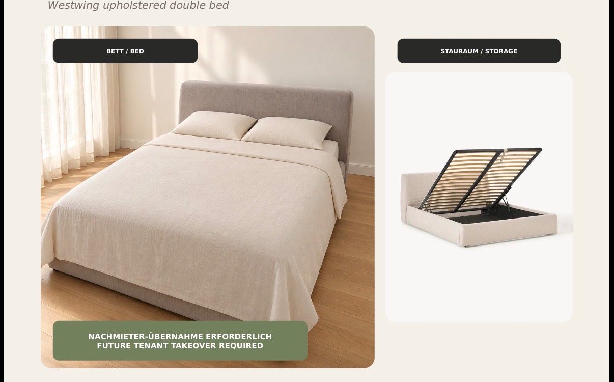 Westwing Letti: Westwing Doppeltbett/ Westwing bed – Usato da Zürich venduto da Gab.Mar