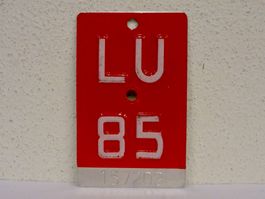 LU 85 VELONUMMER - FAHRRADSCHILD