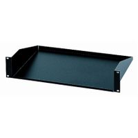 Quik Lok RS663 2-U rack shelf - Black