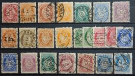 Norwegen ex. Kat. 37-61 gest. 1882/93 Kat. 100 Euro